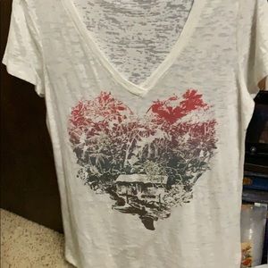 Maurices short sleeve burn out shirt